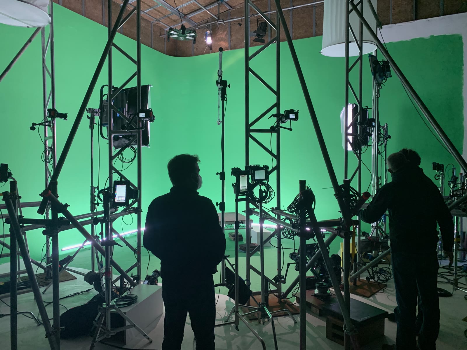 Camera towers in the volume